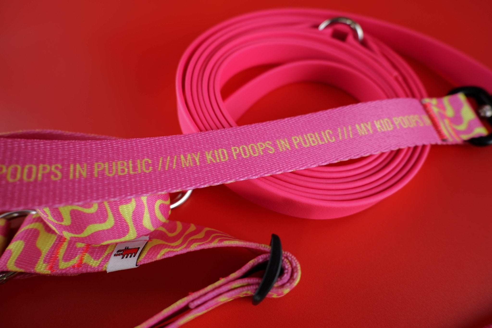 Hands - free Leash – Neon Pink - Taiga