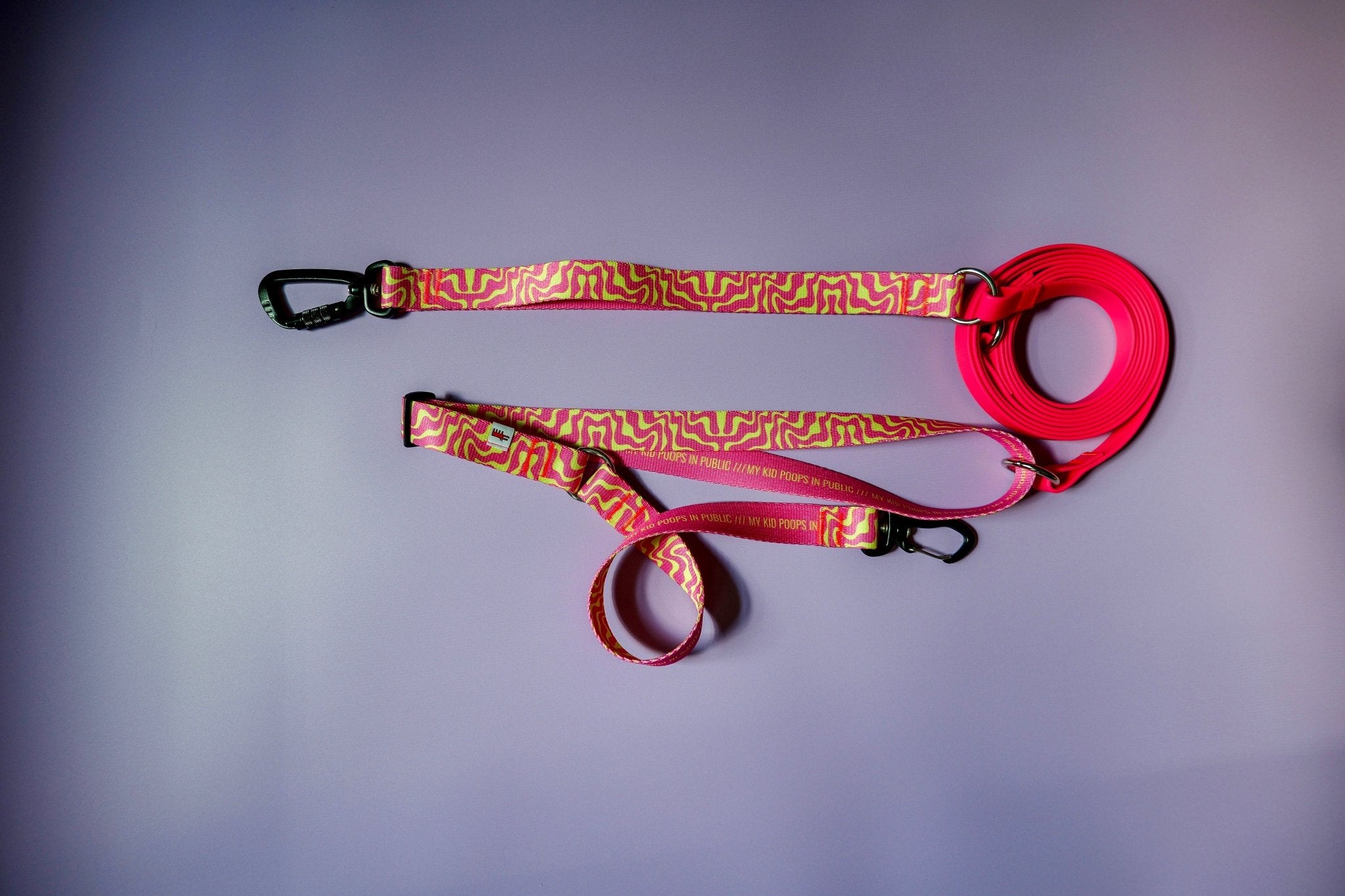 Hands - free Leash – Neon Pink - Taiga