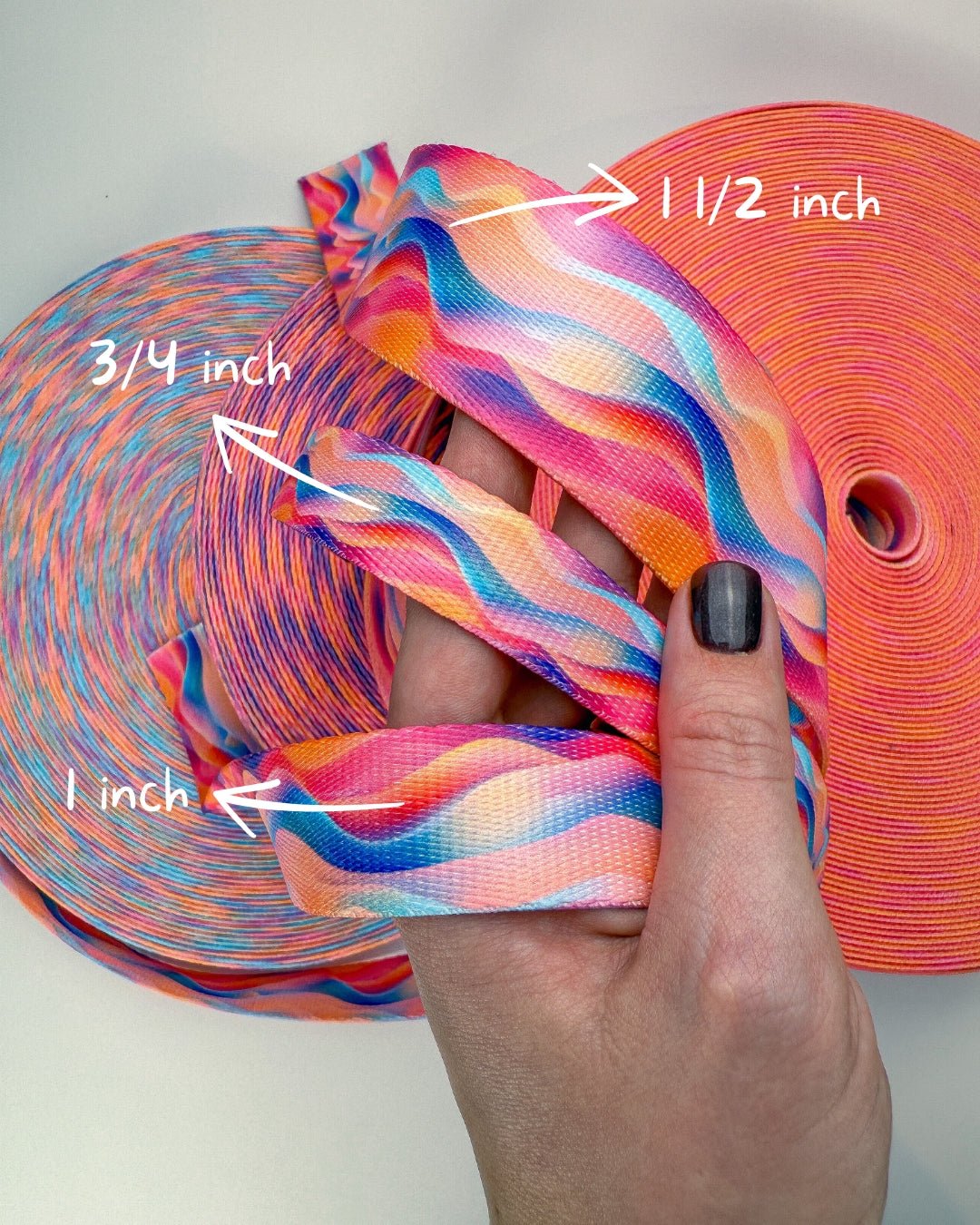 Patterned Leash Width Reference - Taiga