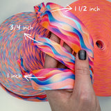 Patterned Leash Width Reference - Taiga