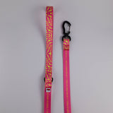 Patterned Leash – Neon Pink - Taiga