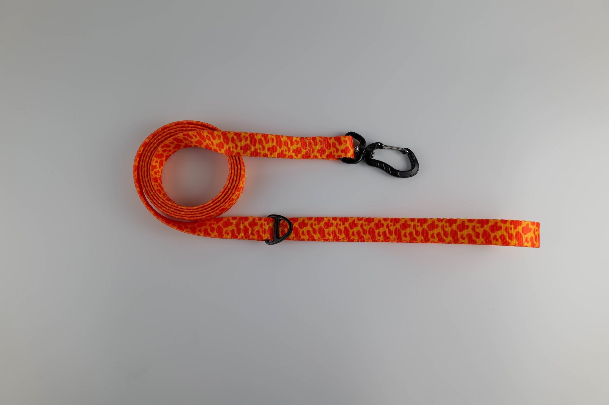 Patterned Leash – Neon Orange - Taiga